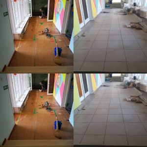 Suntem pe ultima sută de metri în finisarea instalării teracotei pe Galereia IET 46